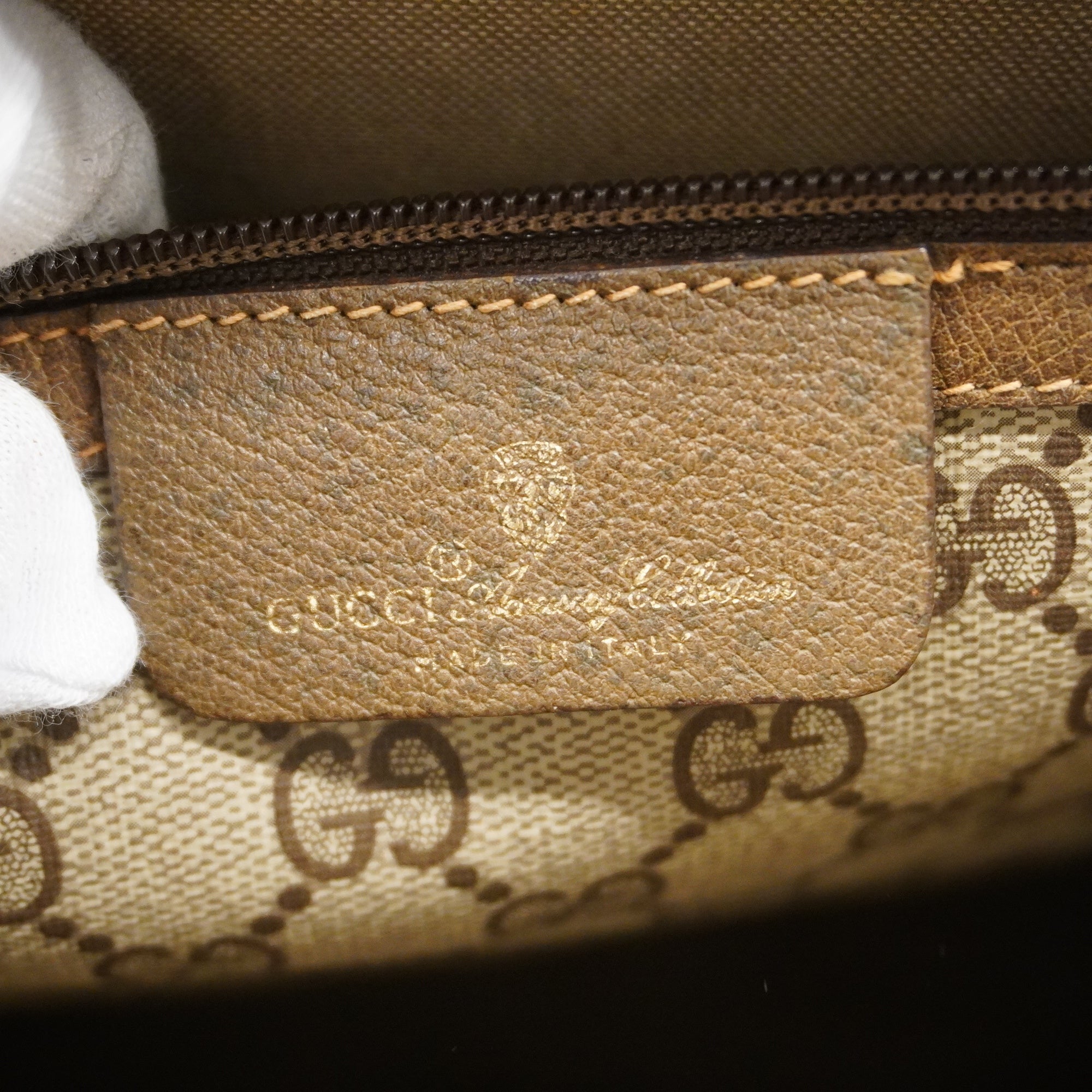 GUCCI  GG Supreme 92 02 998 Women's Tote Bag Beige,Brown