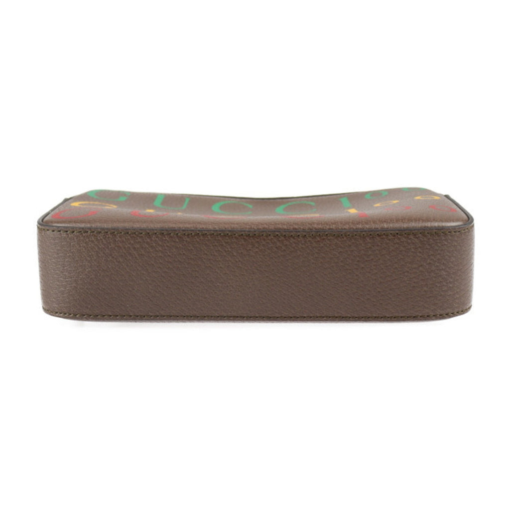GUCCI Belt Bag 100th Anniversary Waist 602695 Calf Leather Brown Multicolor Gold Hardware Logo Body Pouch Bum