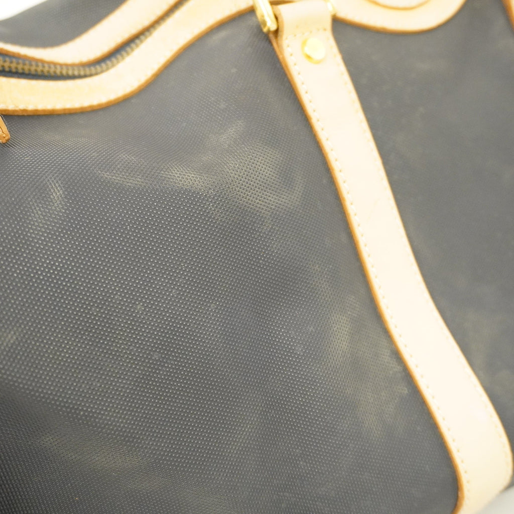 CHRISTIAN DIOR  Boston Bag Sports Women's PVC,Leather Boston Bag Beige,Navy