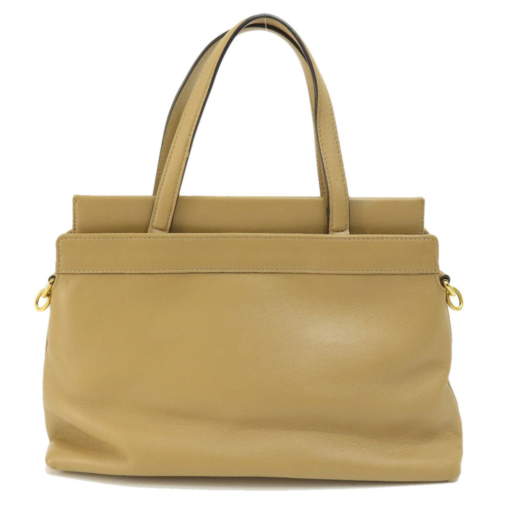 GUCCI 631663 Metal Handbag Leather Women's