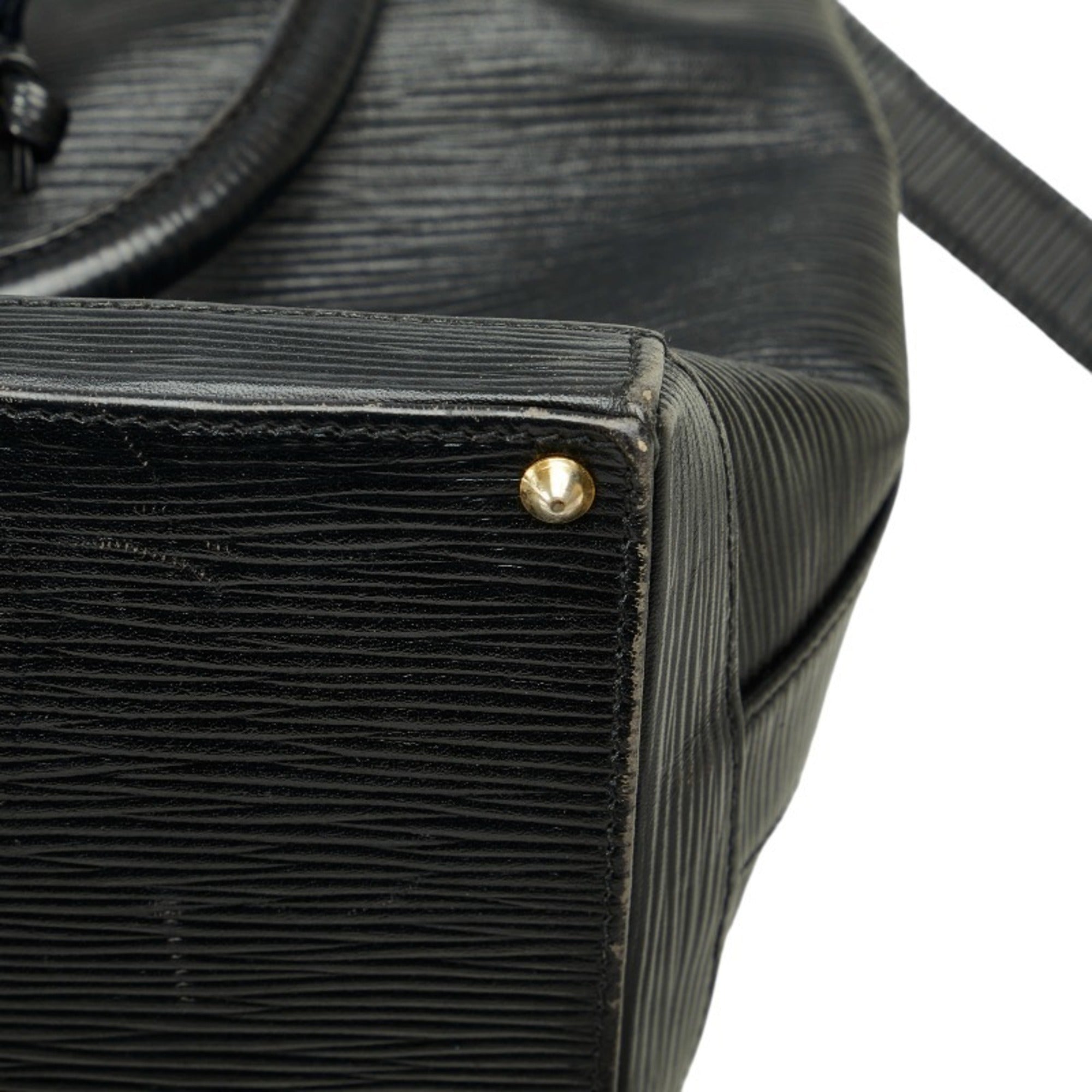 FENDI handbag shoulder bag black leather ladies