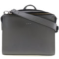 FENDI Mini Messenger 2WAY Shoulder 7M0238O7B Leather Gray Ladies Handbag