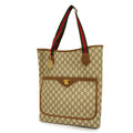 GUCCI  Sherry Line Tote Bag 137396 Women's GG Plus,PVC Tote Bag Beige
