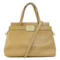 GUCCI 631663 Metal Handbag Leather Women's