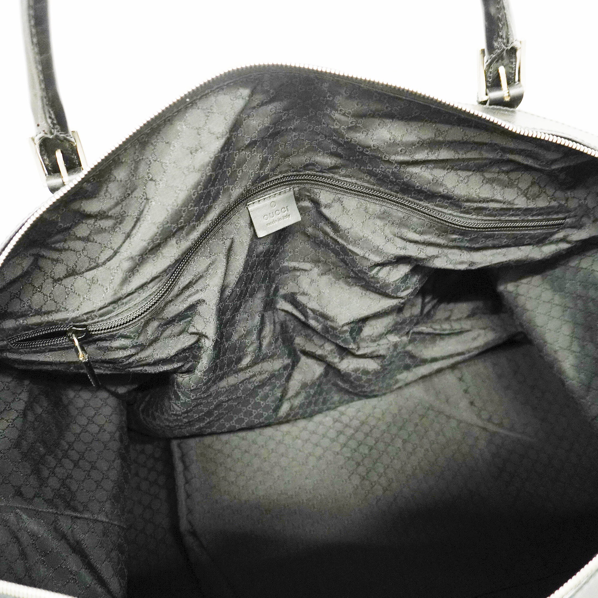 GUCCI  Boston Bag 201847 Men,Women,Unisex Leather,Nylon Boston Bag Black