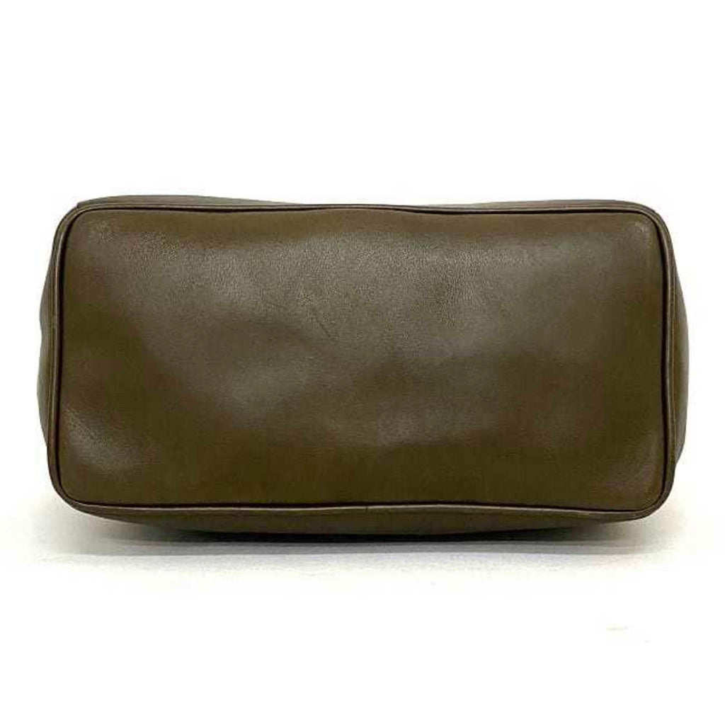 CHRISTIAN DIOR 2way bag brown cannage handbag leather lambskin