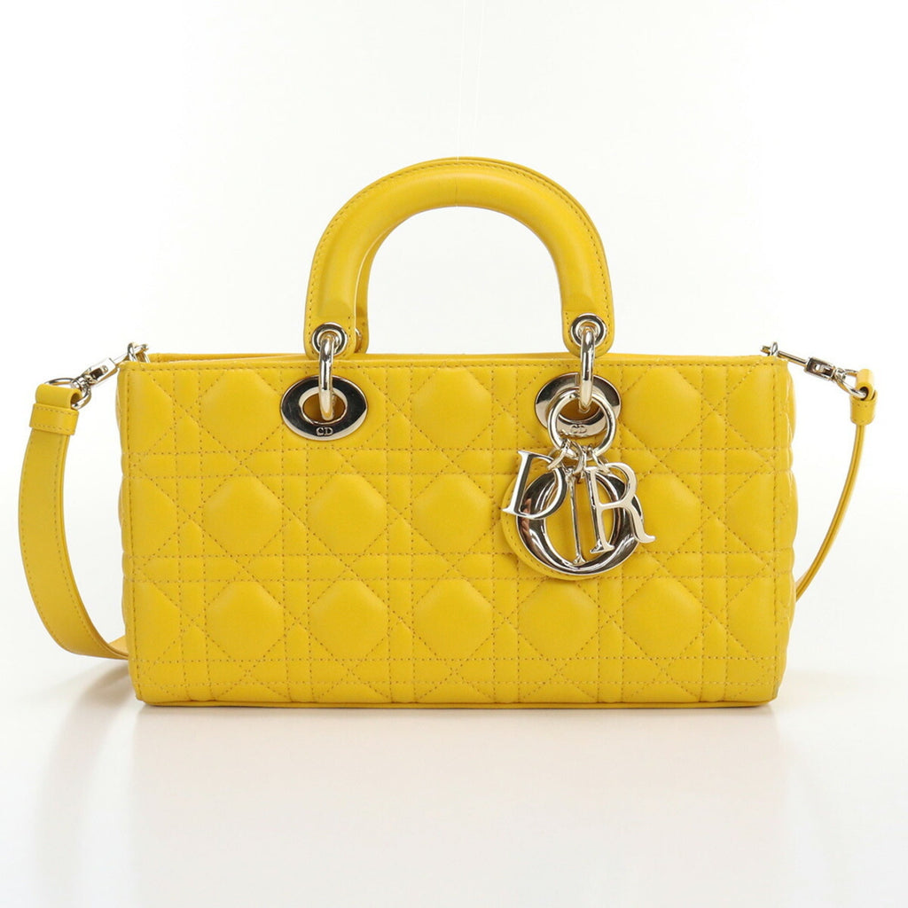 CHRISTIAN DIOR Canage Handbag Lady Lambskin Women's