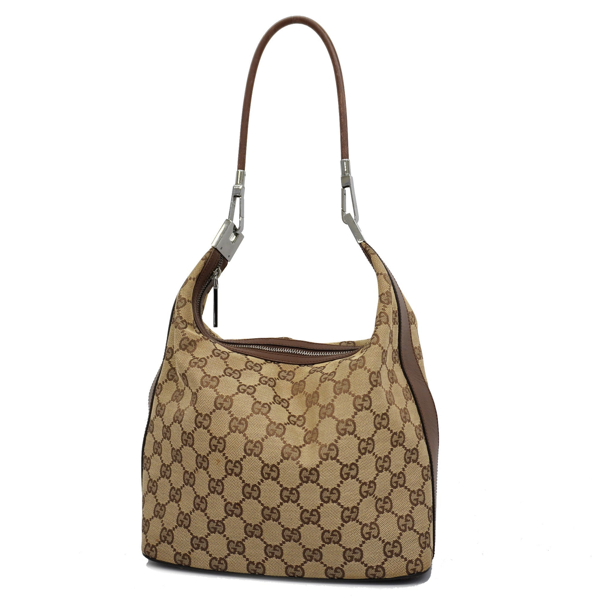 GUCCI  Shoulder Bag 001 3814 GG Canvas,Leather Shoulder Bag Beige,Brown