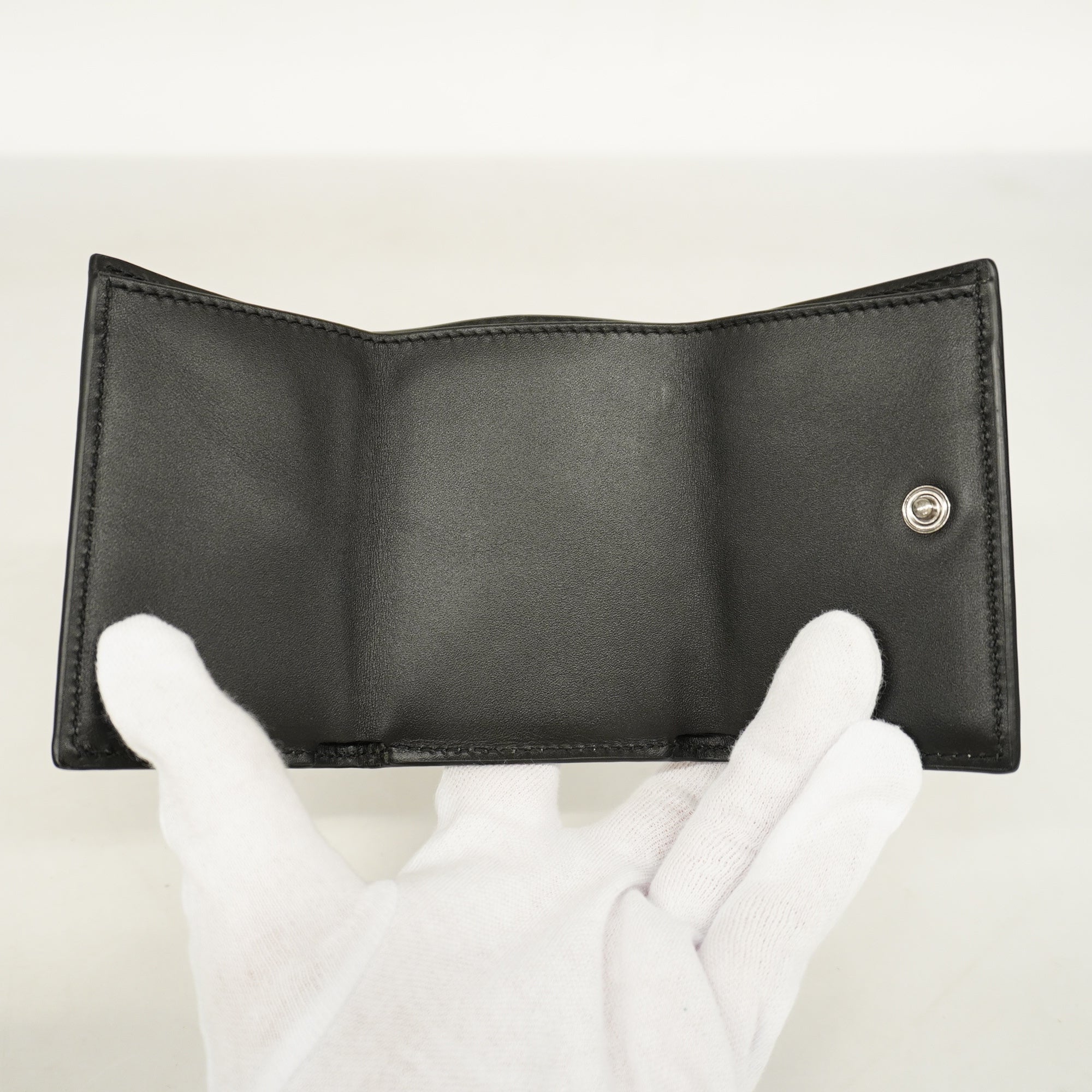 GUCCI  Tri-fold Wallet  Sima 547070 Leather Wallet [tri-fold] Black