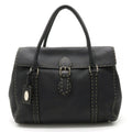 FENDI Selleria tote bag shoulder leather black 8BR388