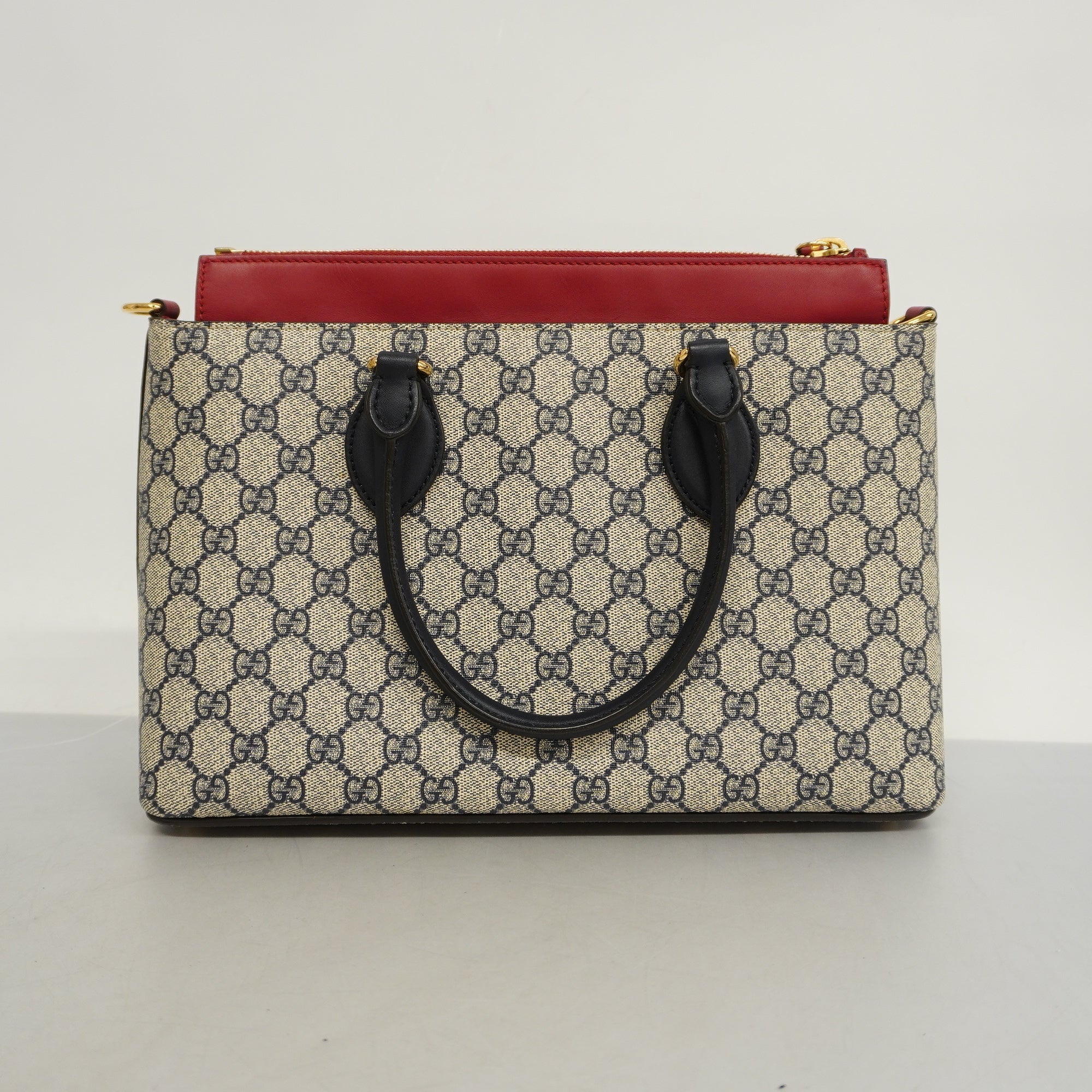 GUCCI  2way Bag 409534 Women's GG Supreme Handbag,Shoulder Bag Navy,Red