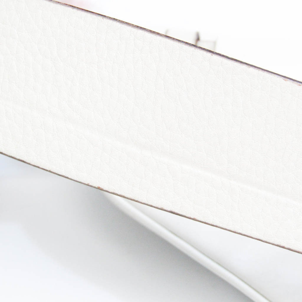 CHRISTIAN DIOR Saddle Bag Women's Leather Fanny Pack White