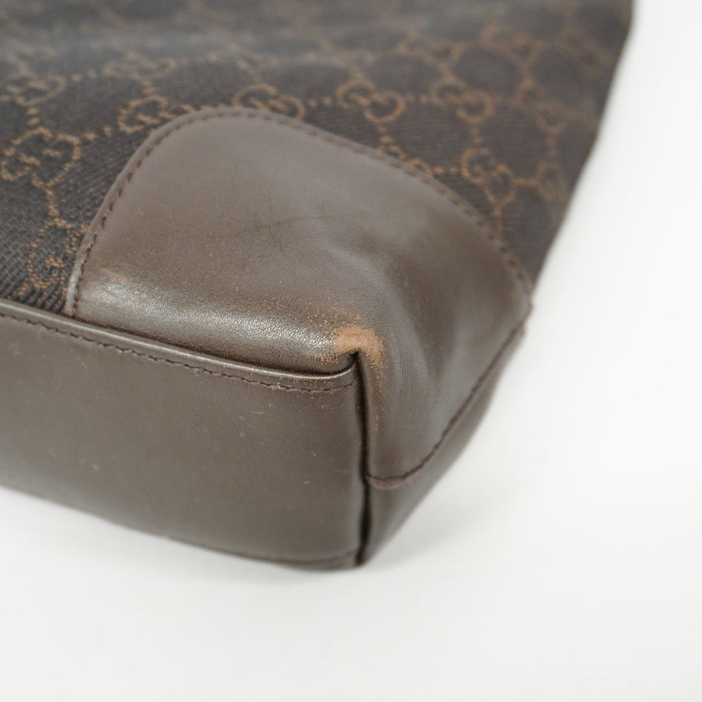 GUCCI  GG Canvas Shoulder Bag 143745 Women's Shoulder Bag Brown