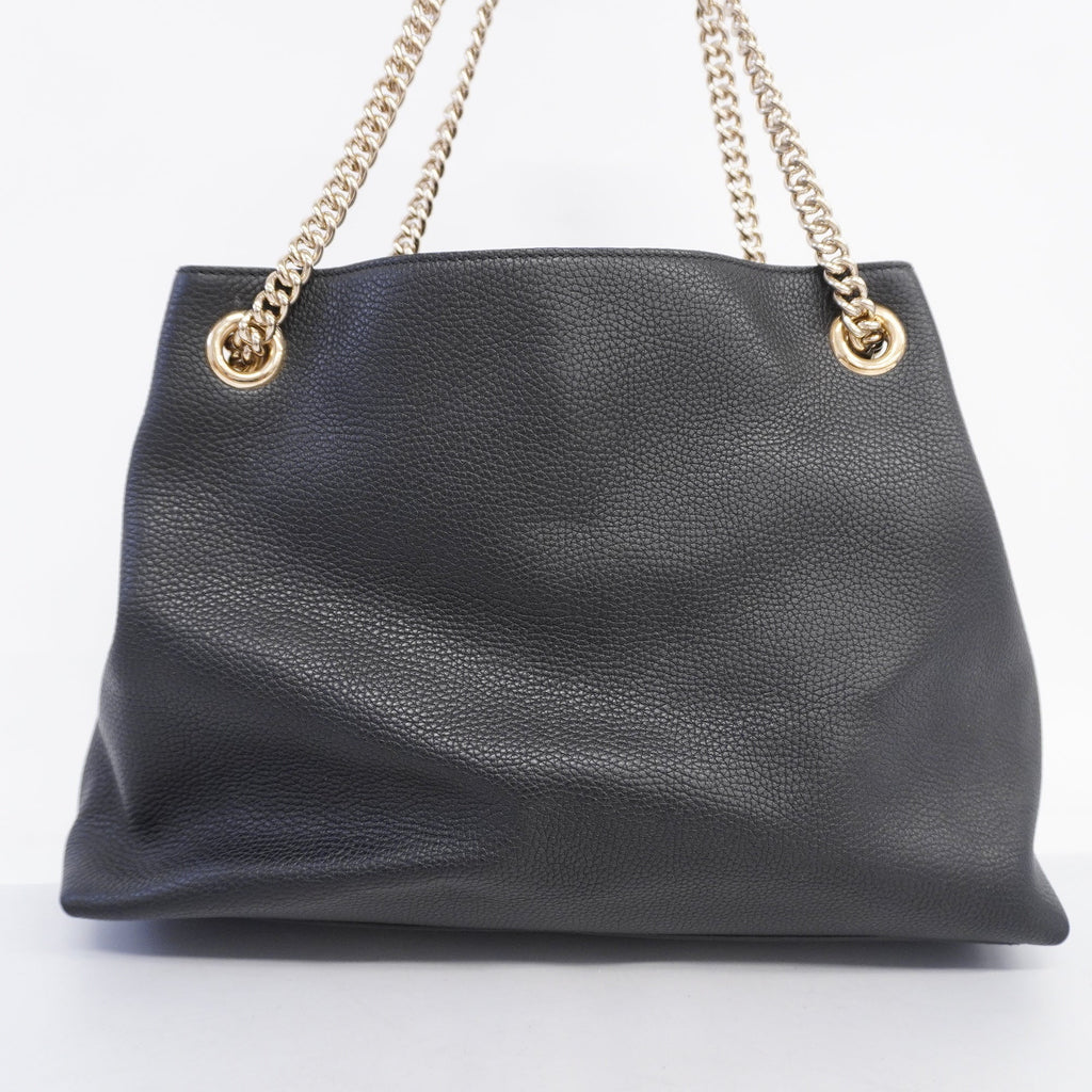 GUCCI  Soho Shoulder Bag 536196 Women's Leather Black