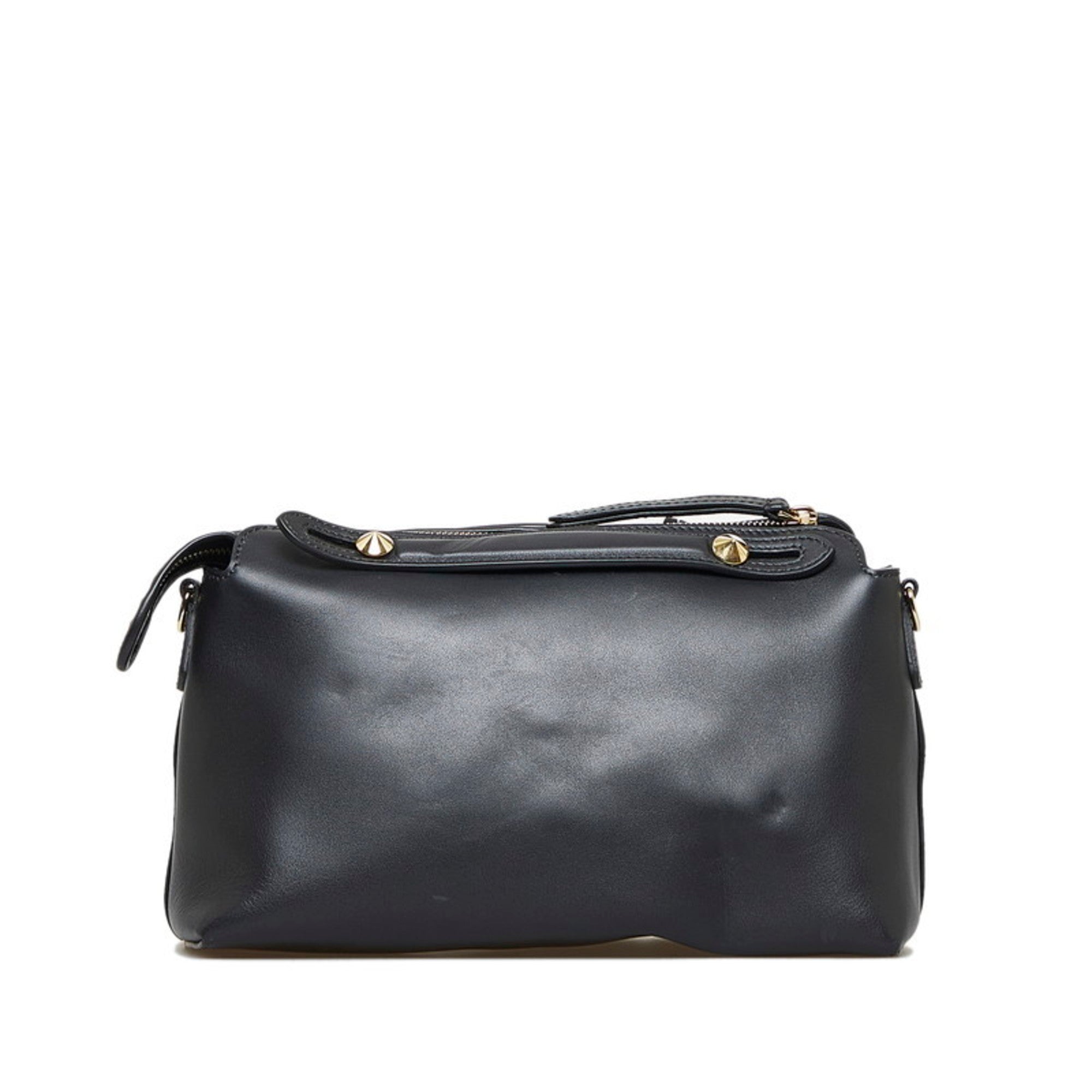 FENDI visor way medium monster eye handbag shoulder bag 8BL124 black leather ladies