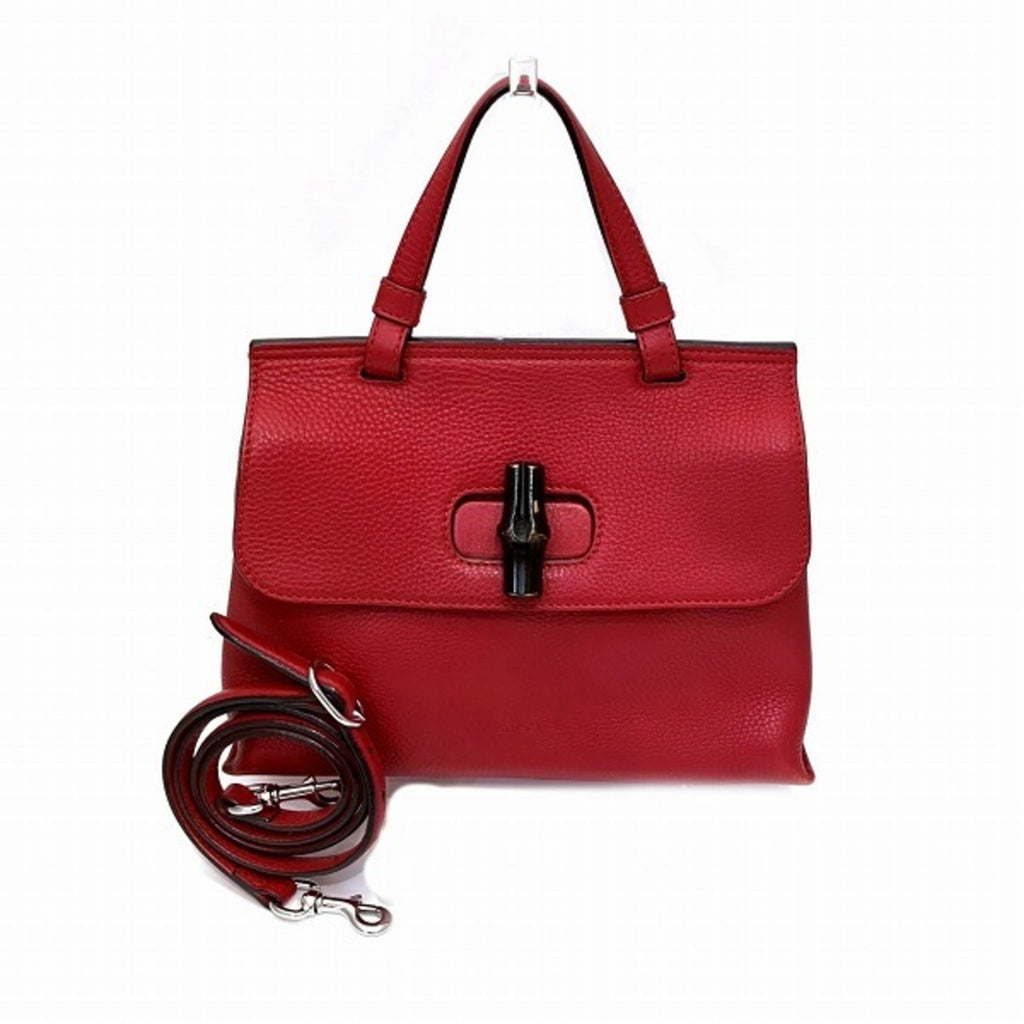 GUCCI Bamboo Daily 370831 Bag Handbag Shoulder Ladies
