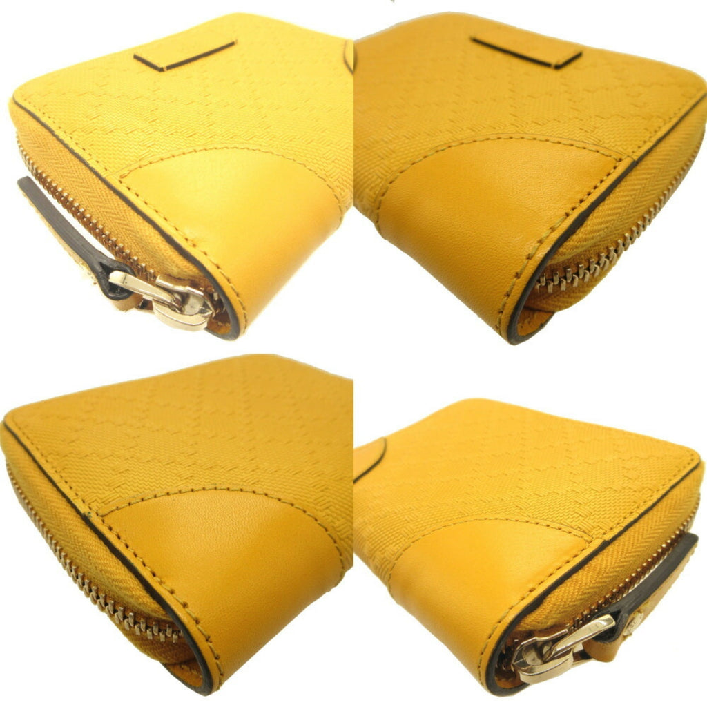 GUCCI Tiamante 354495 Leather Yellow Coin Case Card