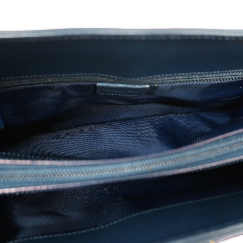 CHRISTIAN DIOR  Trotter Women's Canvas Handbag Navy