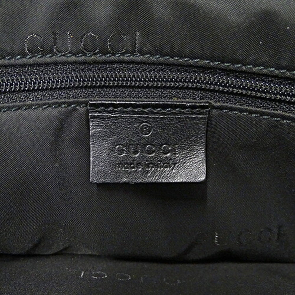 GUCCI Bag Ladies Bamboo Handbag Nylon Black 002 1010