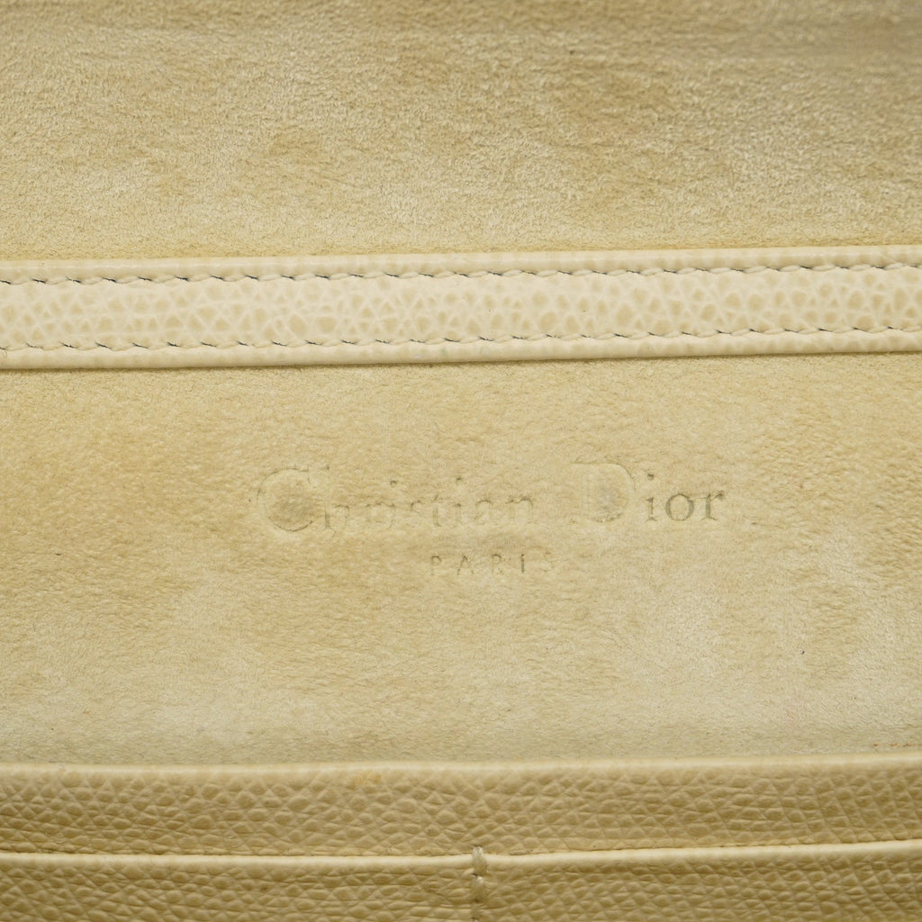 CHRISTIAN DIOR  Shoulder Wallet Saddle Women's Leather Chain/Shoulder Wallet