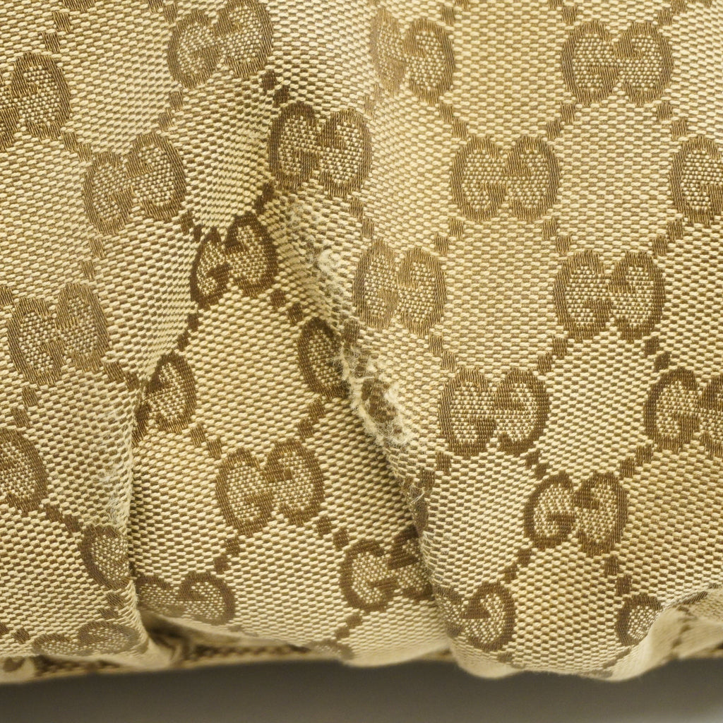 GUCCI  GG Canvas Handbag 190525 Women's Handbag Beige,White