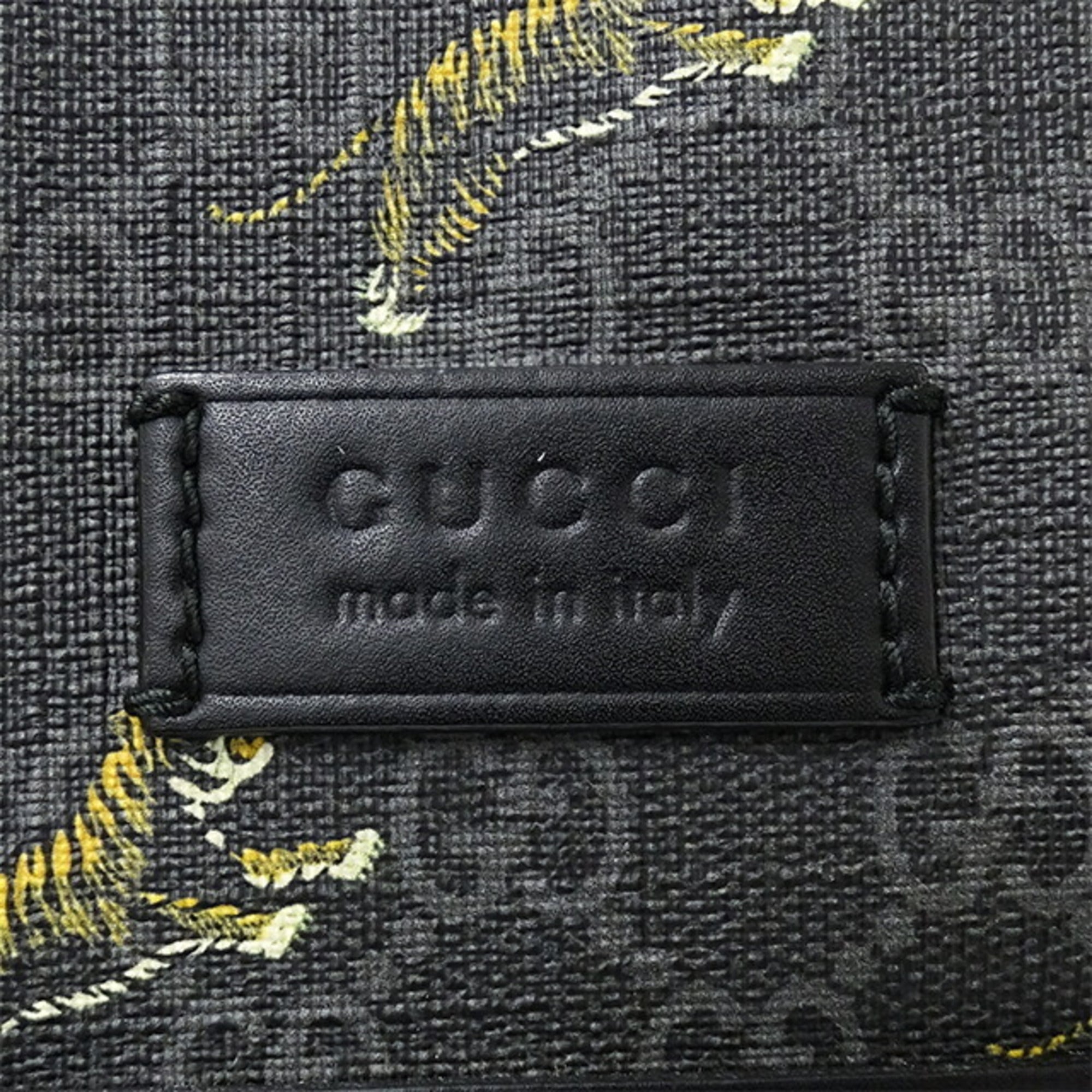 GUCCI Bag Men's GG Supreme Shoulder Black 474137 Tiger