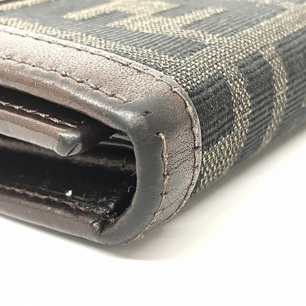 FENDI Zucca pattern 30858 wallet tri-fold men's