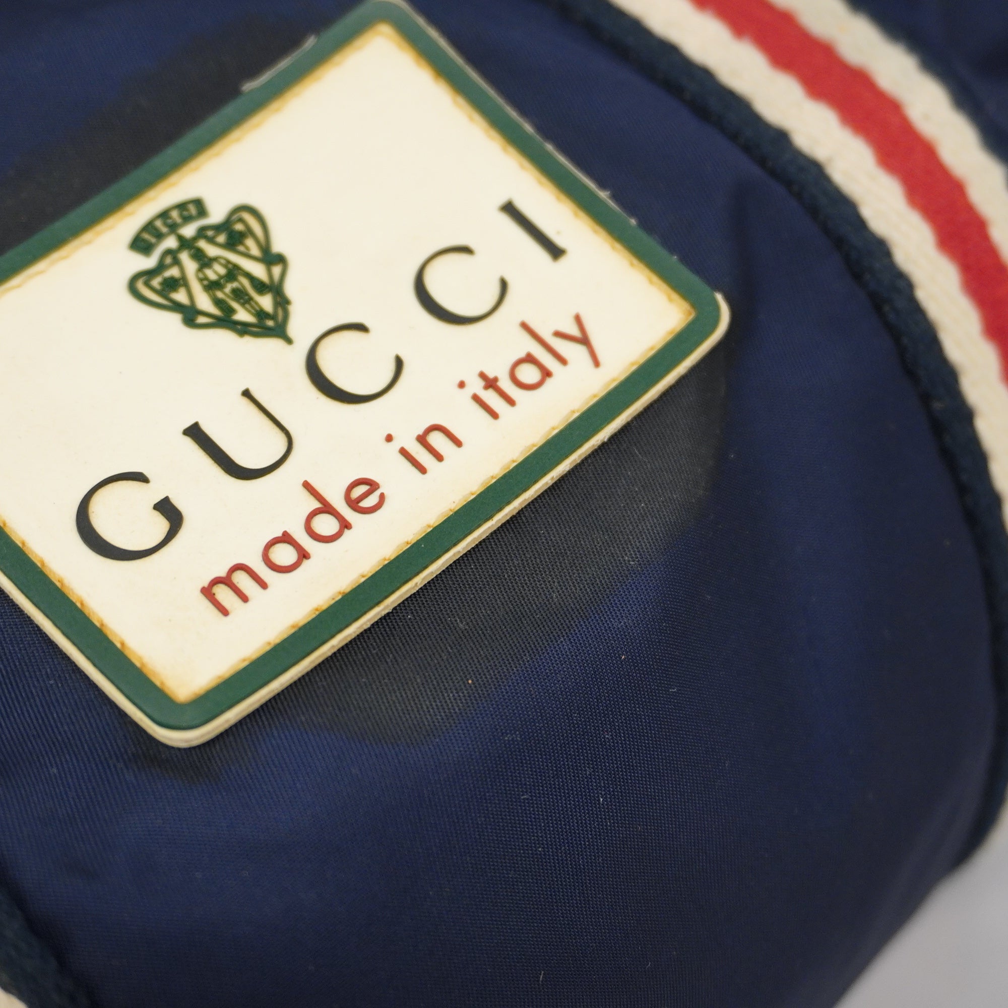 GUCCI  Boston Bag 189657 Women,Men,Unisex Nylon Boston Bag Navy,Red Color