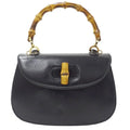 GUCCI Bag Women's Bamboo Handbag Shoulder 2way Leather Black 000 2046 0188