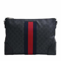 GUCCI GG Supreme Shoulder Bag 474139 Black Men's