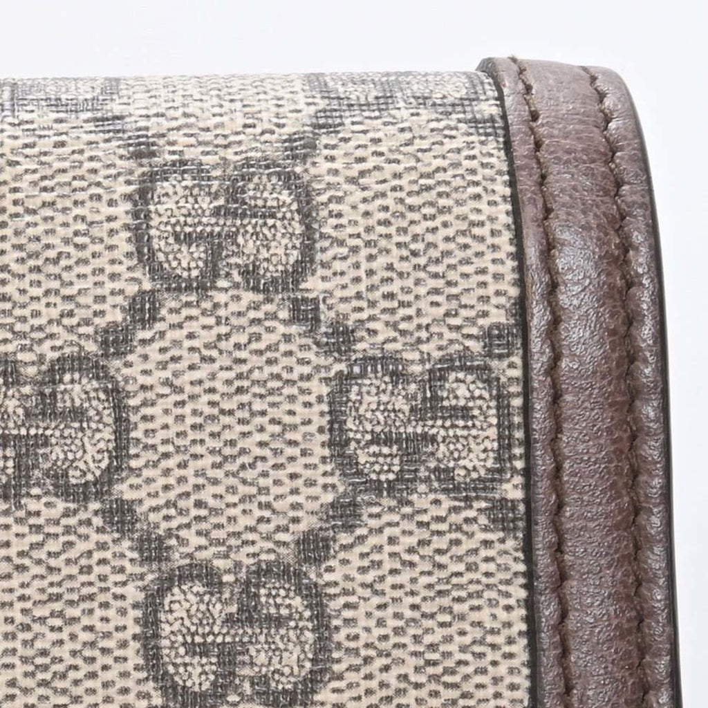 GUCCI Ophidia GG Supreme Sherry Continental Long Wallet 523153 Beige Brown Women's