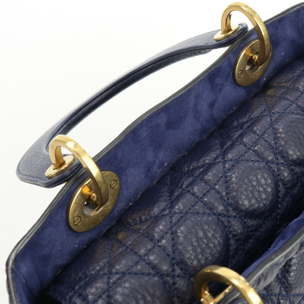 CHRISTIAN DIOR Lady Medium Canage Handbag Lambskin Women's