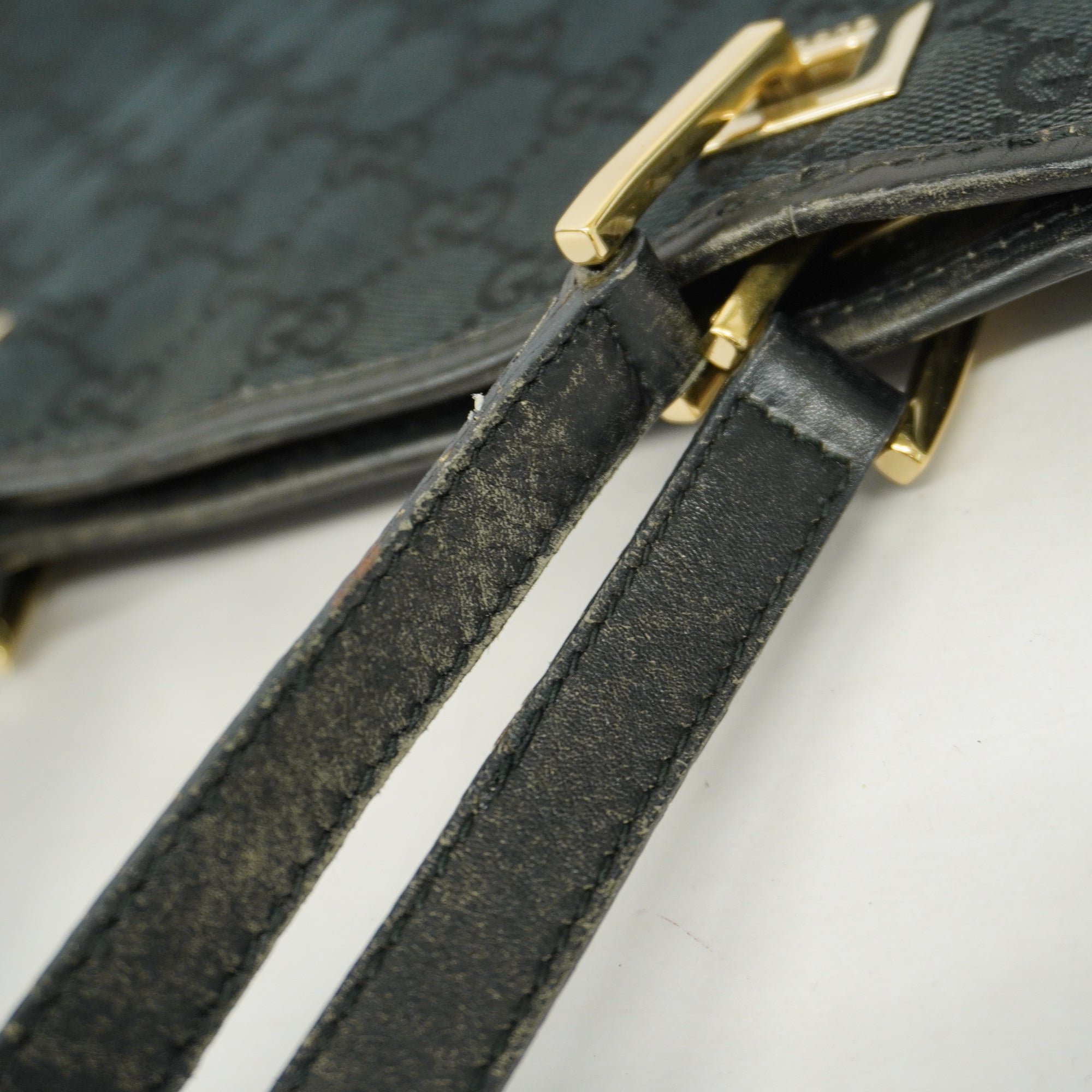 GUCCI  GG Canvas 002 1098 Women's Tote Bag Black