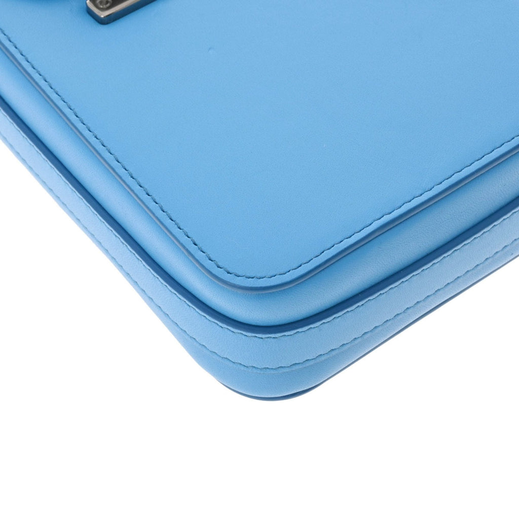 CHRISTIAN DIOR Rock Vertical Pouch Blue Men's Leather Shoulder Bag