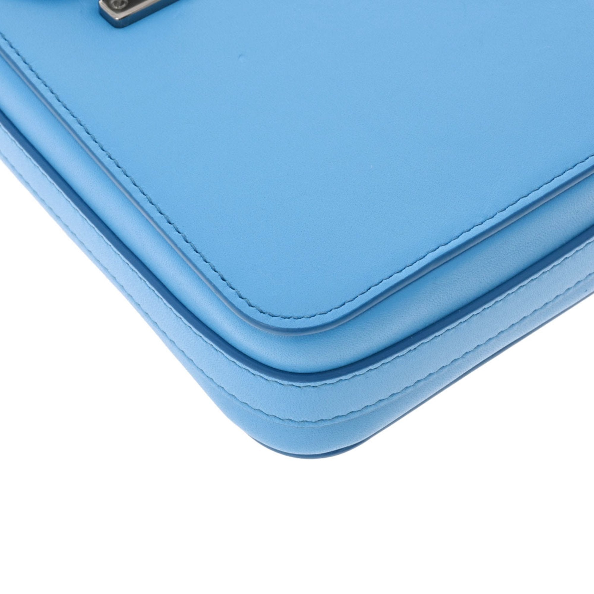 CHRISTIAN DIOR Rock Vertical Pouch Blue Men's Leather Shoulder Bag
