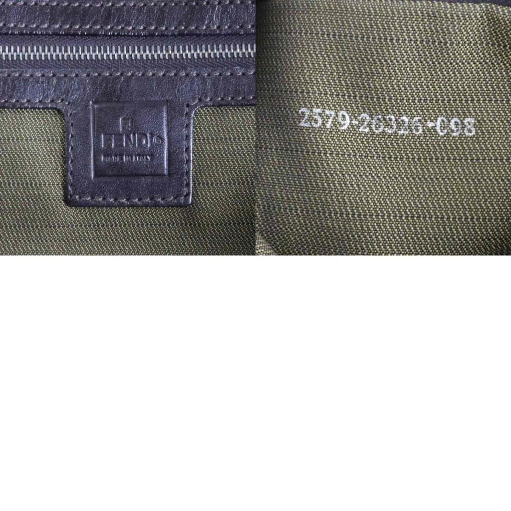FENDI handbag Zucca canvas brown ladies