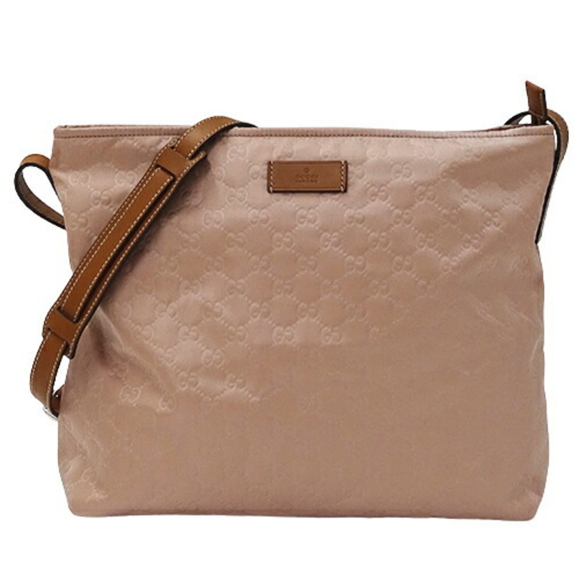 GUCCI bag ladies shoulder GG nylon pink 308840