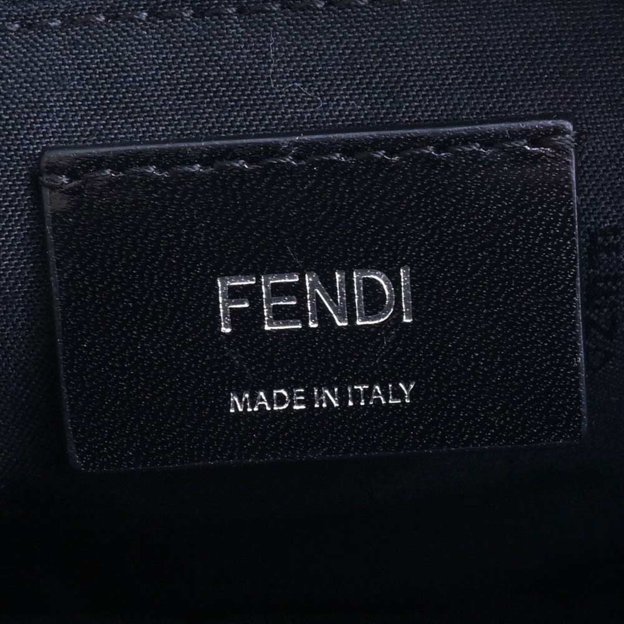 FENDI Nylon Monster Bag Bugs Backpack Rucksack 8BZ038 Black Ladies
