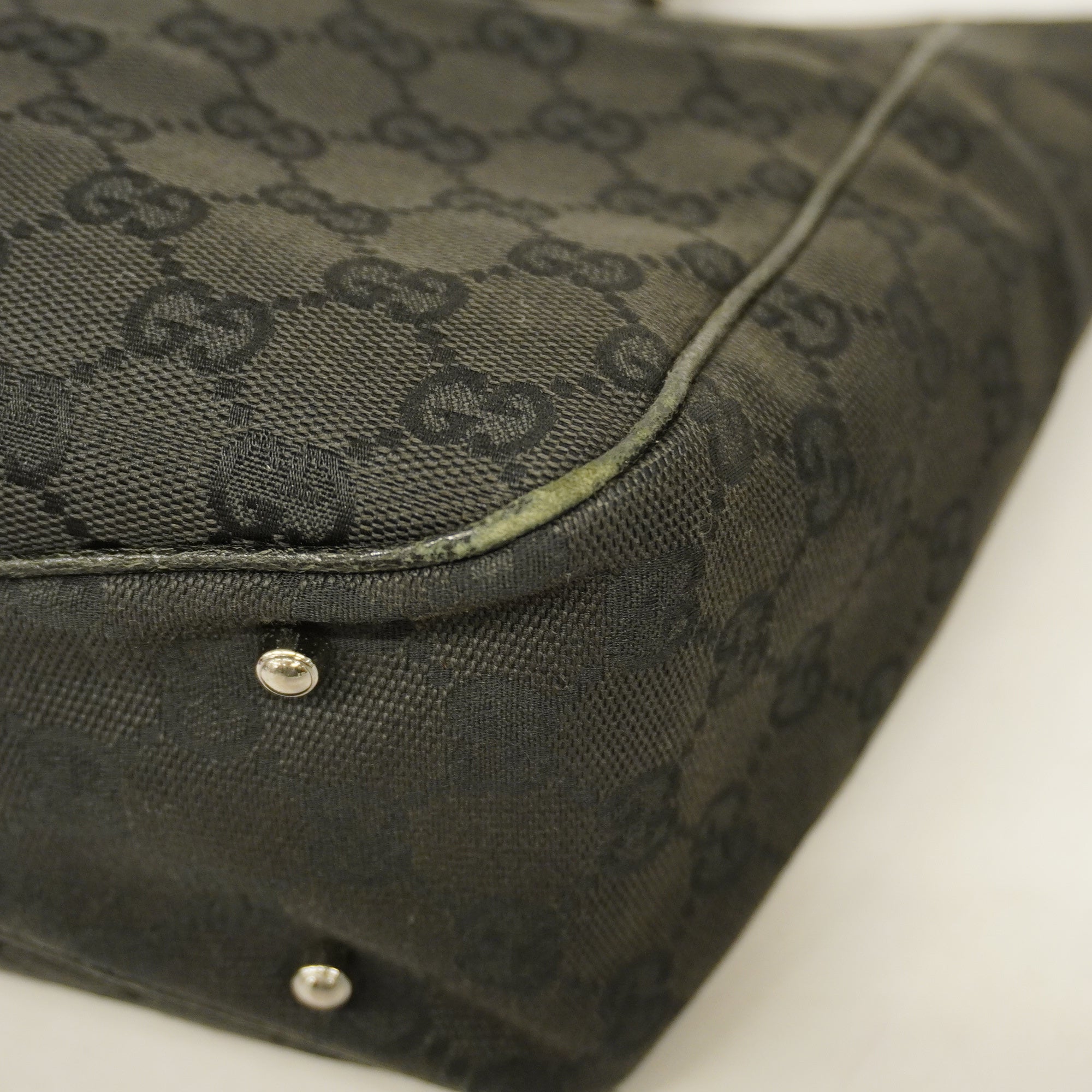 GUCCI  GG Canvas Tote Bag 113019 Women's Tote Bag Black