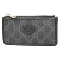 GUCCI  Interlocking G 697717 Silver Hardware Women's GG Supreme coin Case