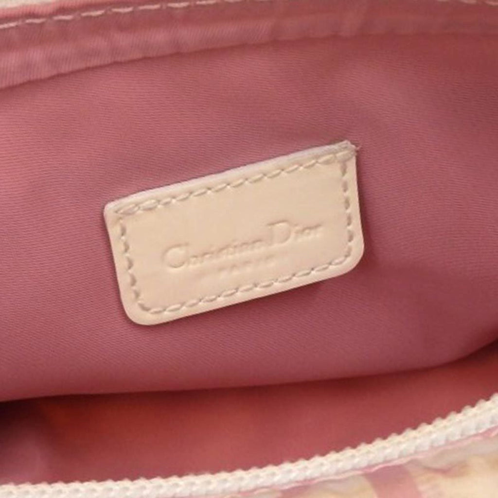 Christian Dior Bag Women's Waist Trotter Nylon Pink White