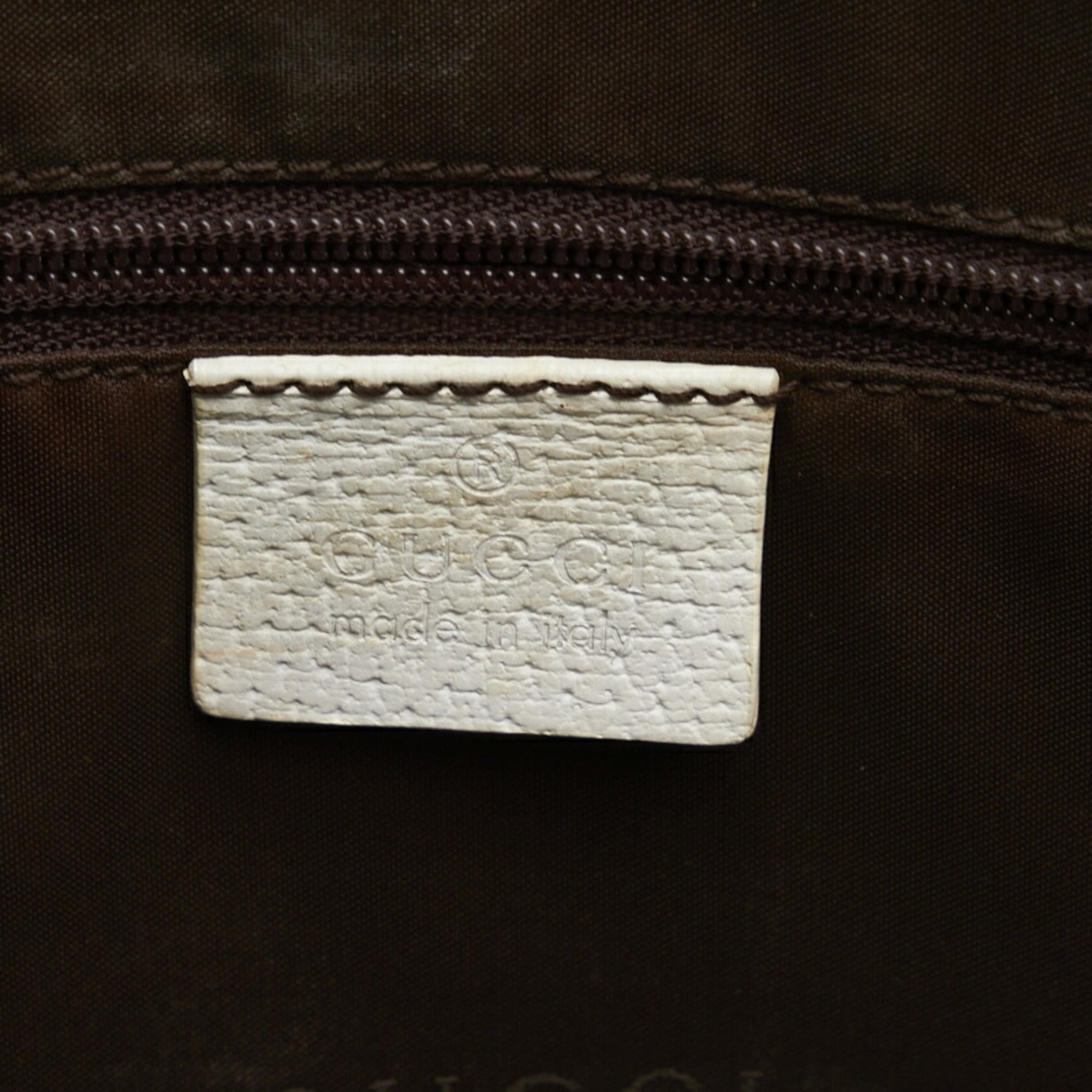 GUCCI handbag shoulder bag 002 1045 white leather ladies