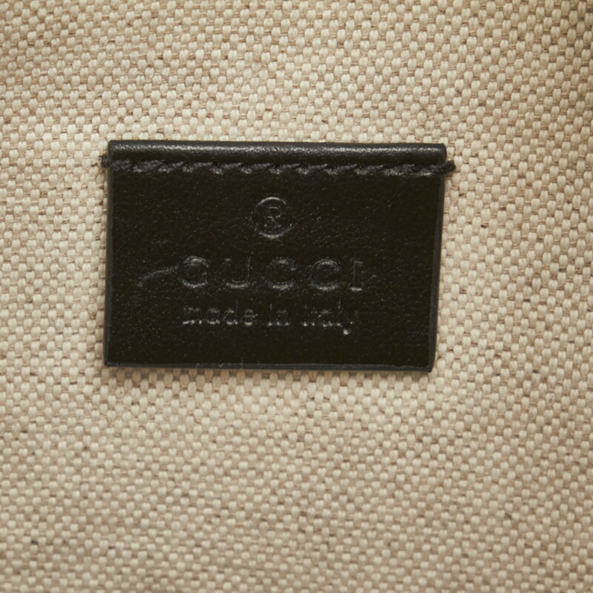 GUCCI GG embossed waist bag body shoulder 645093 black leather men's