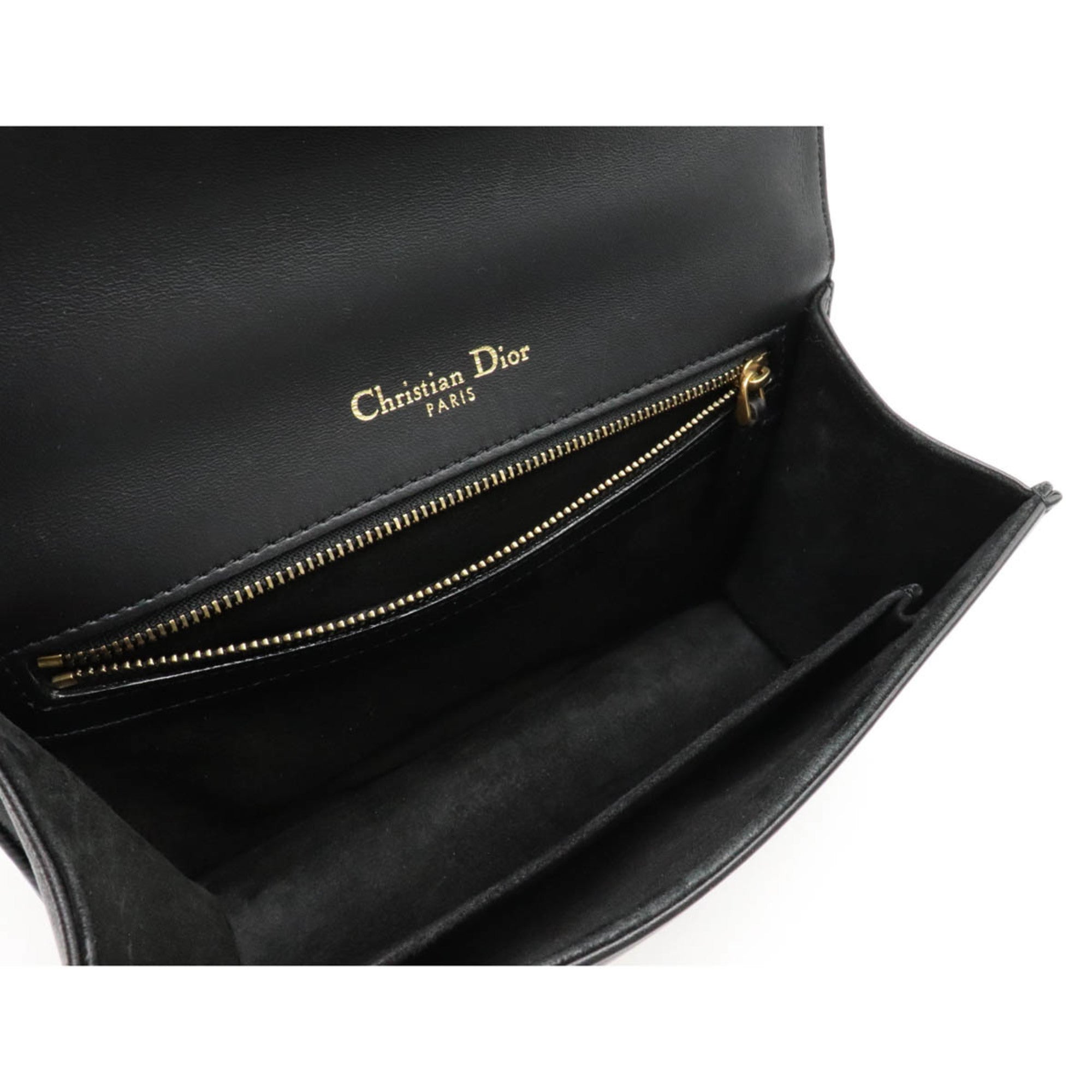 CHRISTIAN DIOR Bag Diorama diorama chain bag shoulder studs leather black