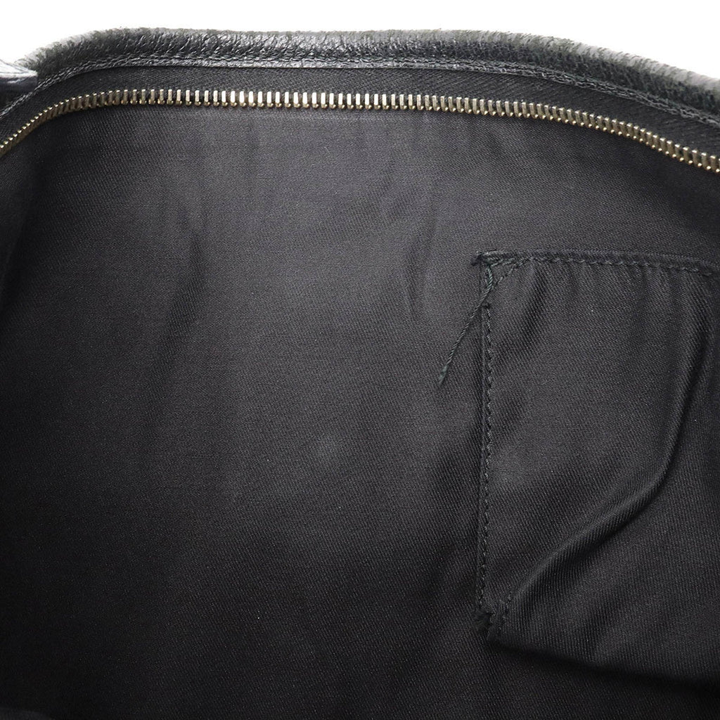 GUCCI GG canvas shoulder bag leather black 131326