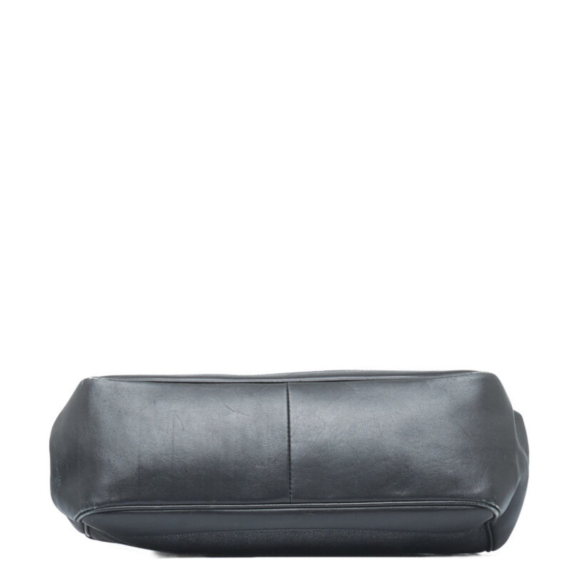 GUCCI Charm Handbag 92726 Black Canvas Leather Women's