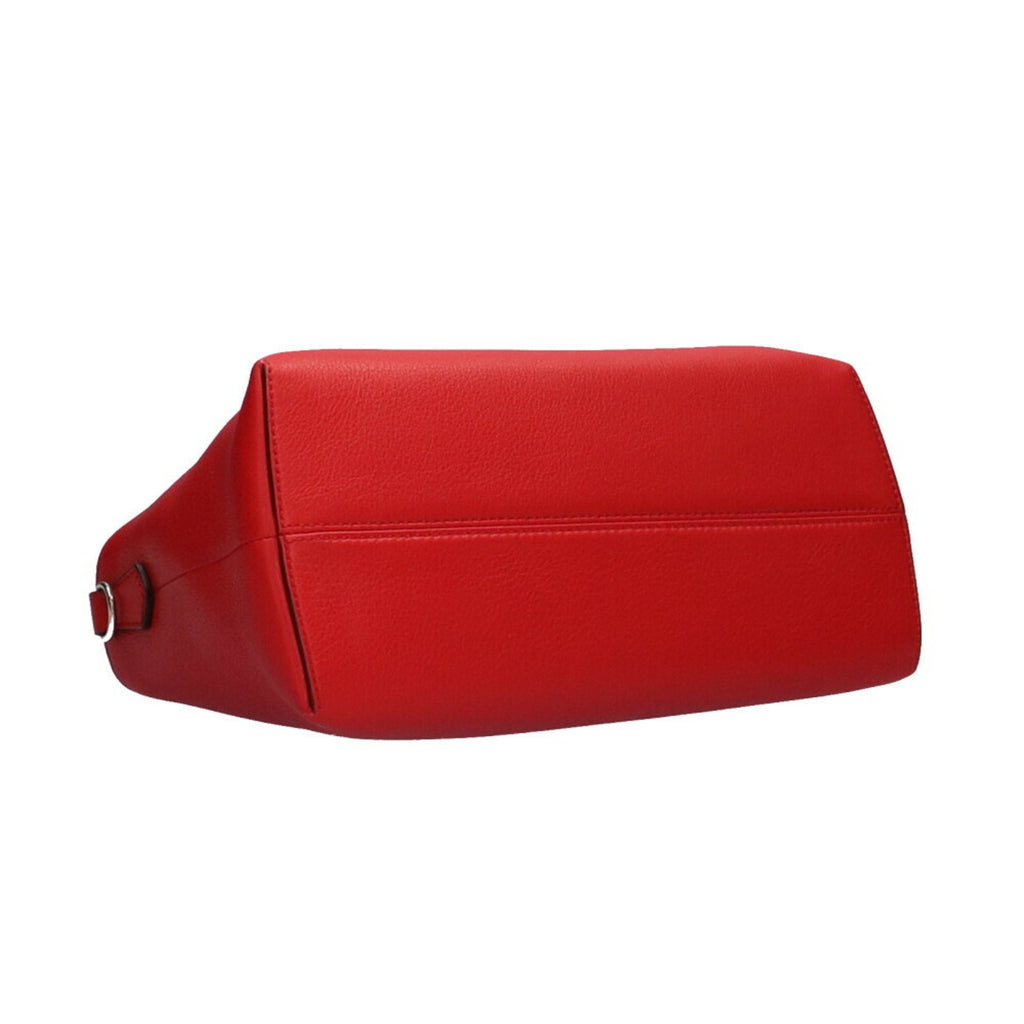 Fendi visor way shoulder bag leather red ladies