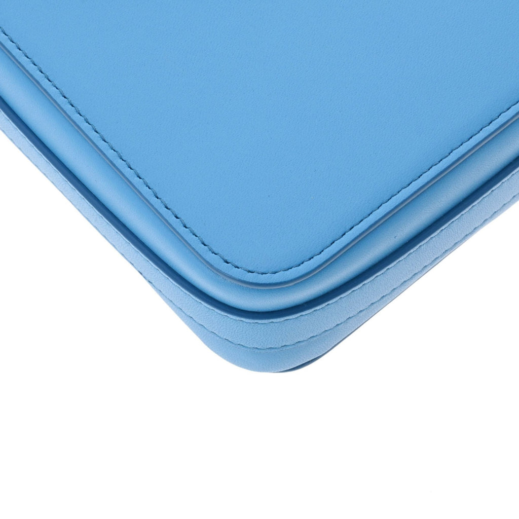 CHRISTIAN DIOR Rock Vertical Pouch Blue Men's Leather Shoulder Bag