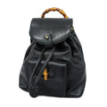 Gucci  Bamboo Rucksack 003 2058 0030 Women's Leather Backpack Black