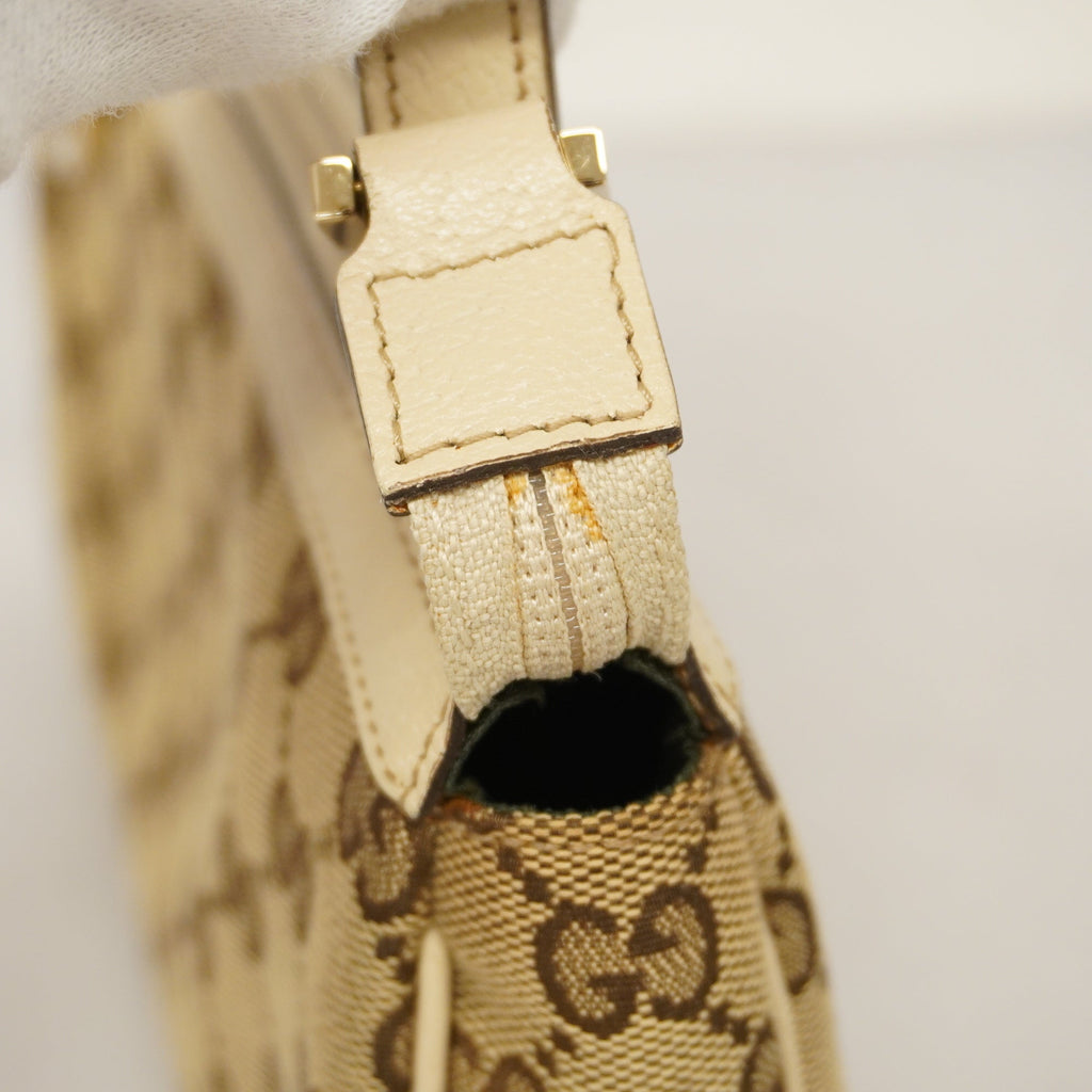 GUCCI  GG Canvas Pouch 145750 Women's Pouch Beige,Ivory